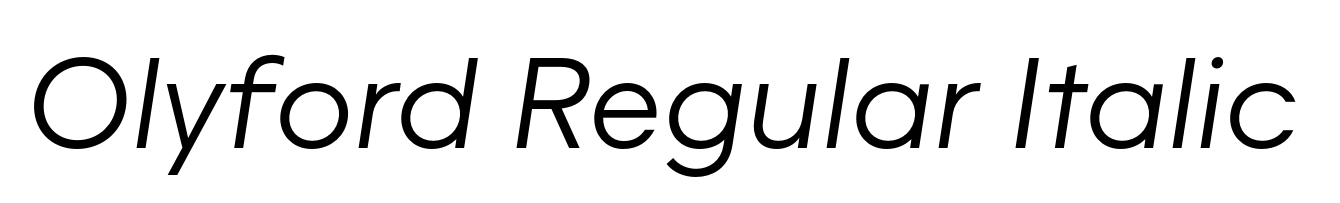 Olyford Regular Italic